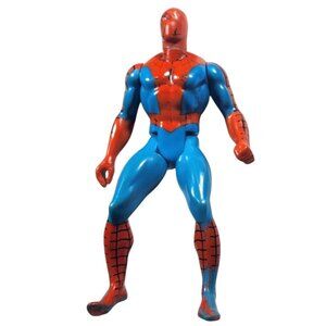 Marvel Spider-Man Action Figure 90s Vintage 5" Blue & Red Retro Design